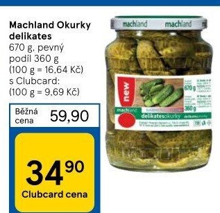 Okurky delikates Machland