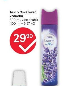 Osvěžovač vzduchu ve spreji Tesco