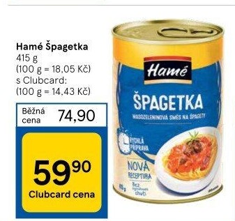 Špagetka Hamé
