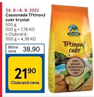 Třtinový cukr Cassonade