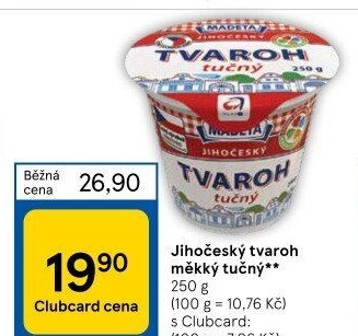Tvaroh tučný Jihočeský Madeta