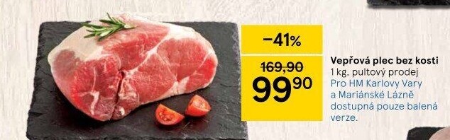 Vepřová plec bez kosti
