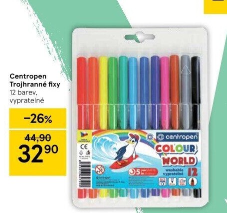 Vypratelné fixy Centropen