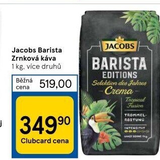 Zrnková káva Barista Jacobs