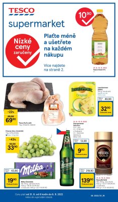 akční leták Tesco 31.8.2022-6.9.2022