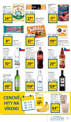 akční leták Tesco 31.8.2022-6.9.2022