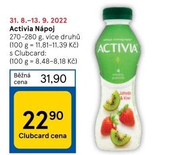 Jogurtový nápoj Activia Danone