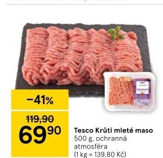 Krůtí mleté maso Tesco