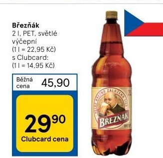 Pivo světlé výčepní 10° Březňák