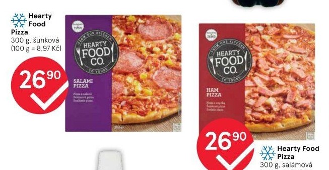Pizza mražená Hearty Food Co Tesco