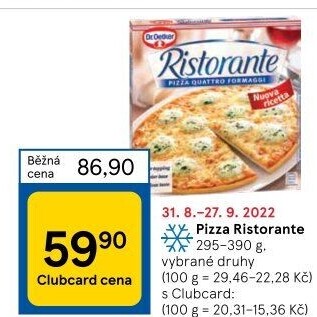 Pizza mražená Ristorante Dr. Oetker