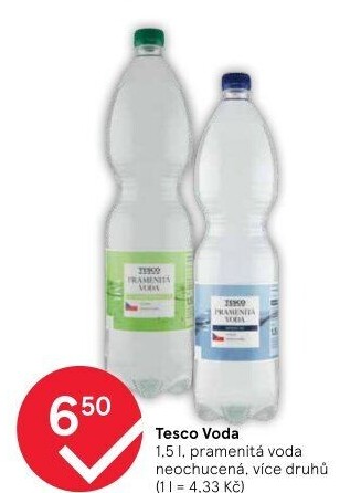 Přírodní voda Tesco