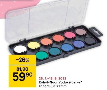 Vodové barvy KOH-I-NOOR