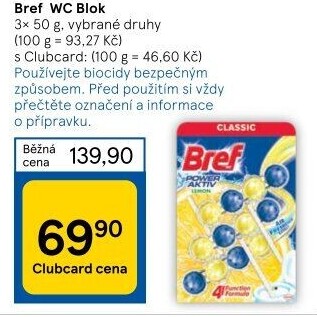 WC blok Bref