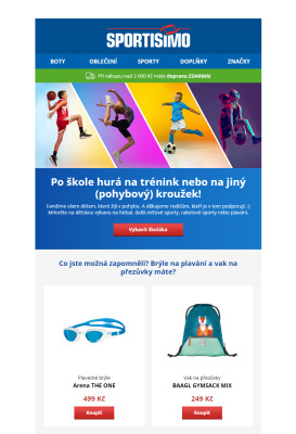 akční leták Sportisimo 30.8.2022-4.9.2022