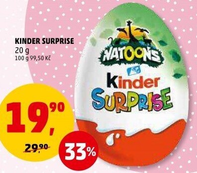 Čokoládové vajíčko s překvapením Kinder Surprise