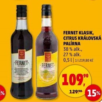 Fernet klasik Královská palírna