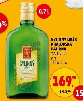 Likér bylinný Královská palírna