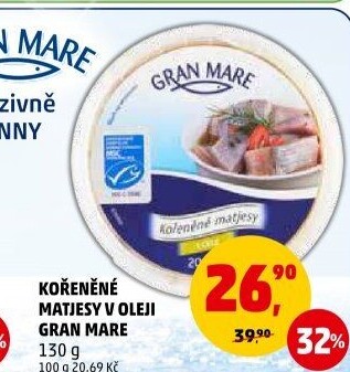Matjesy kořeněné v oleji Gran Mare