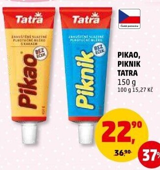 Mléko kondenzované Piknik Tatra