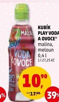 Nápoj Play voda a ovoce Kubík