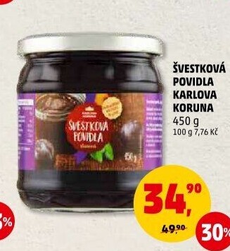 Povidla Karlova Koruna