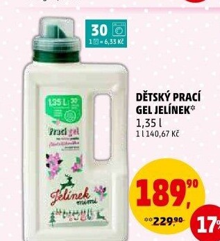 Prací gel Jelínek mimi Jelen