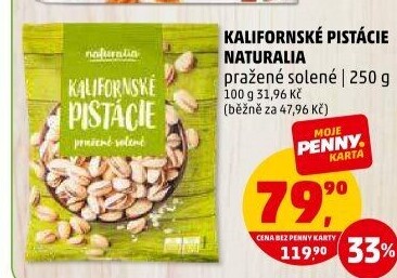 Pražené pistácie kalifornské Naturalia