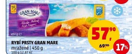 Rybí prsty mražené Gran Mare