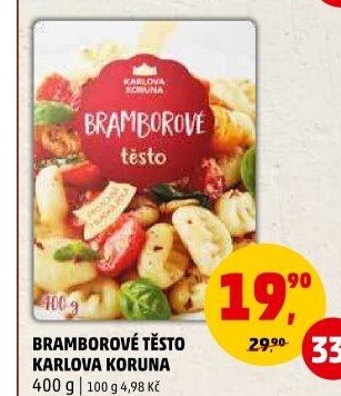 Těsto bramborové v prášku Karlova Koruna