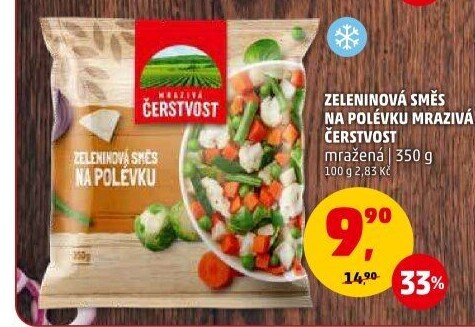 Zeleninová polévková směs mražená Mrazivá Čerstvost