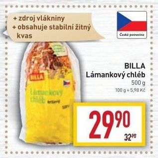 Chléb lámankový Billa