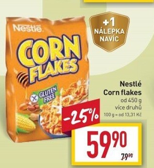 Lupínky kukuřičné Corn Flakes Nestlé