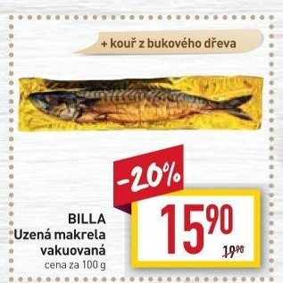 Makrela uzená Billa