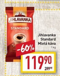 Mletá káva Standard Jihlavanka