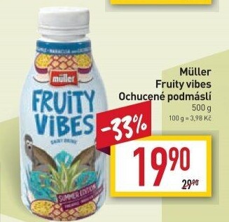 Nápoj podmáslí ochucené Fruity Vibes Müller