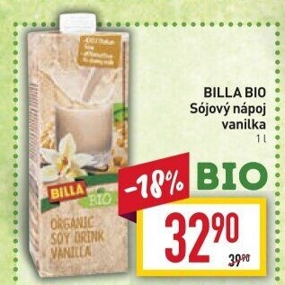 Nápoj sójový ochucený Billa Bio