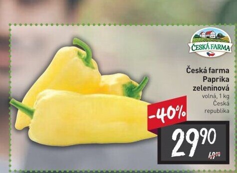 Paprika bílá Česká farma