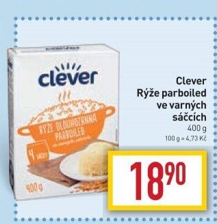 Rýže parboiled dlouhozrnná Clever