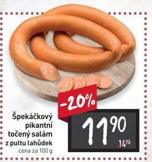 Salám špekáčkový pikantní točený
