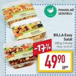Saláty Easy Billa