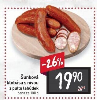 Šunková klobása s nivou