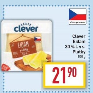 Sýr Eidam 30% Clever