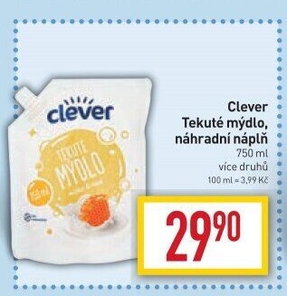Tekuté mýdlo Clever - náplň