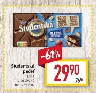 Čokoláda Studentská pečeť Orion