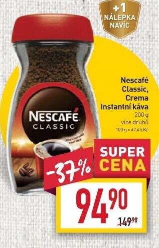 Instantní káva Nescafé Classic