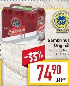 Pivo světlé výčepní Originál 10° Gambrinus