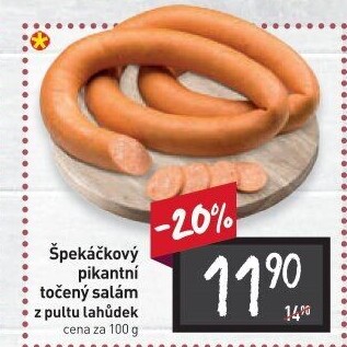 Salám špekáčkový pikantní točený