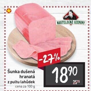 Šunka dušená hranatá Kostelecké uzeniny
