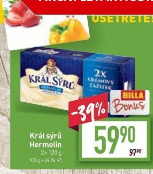 Sýr Hermelín Král sýrů